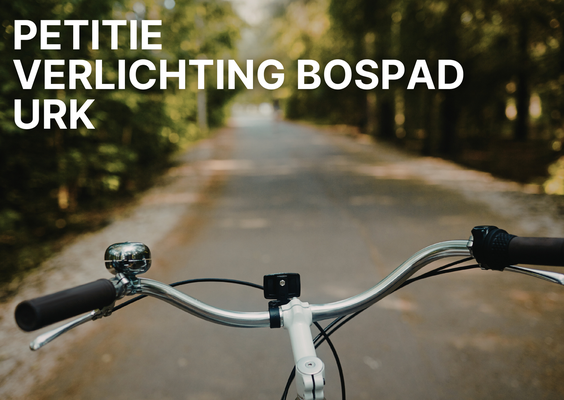 Petitie verlichting bospad urk